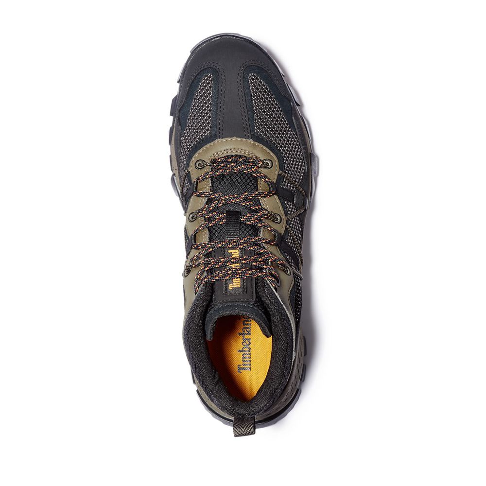 Bocanci De Drumeție Timberland Barbati Negrii/Maro - Garrison Trail Waterproof Mid - Romania - EFVIO